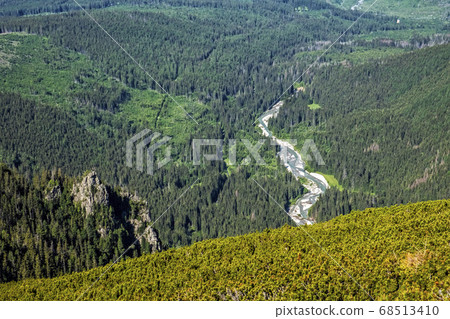 Mountain river, High Tatras mountains, Slovakia 68513410