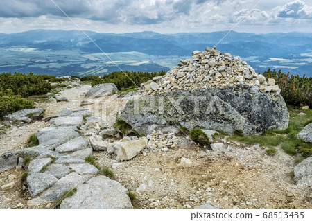 Stone mound, High Tatras mountains, Slovakia Stone mound, High Tatras mountains, Slovakia 68513435
