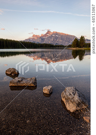 Two jack lake reflection 68513867