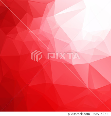 Red Polygonal Mosaic Background, Creative Design 68514162