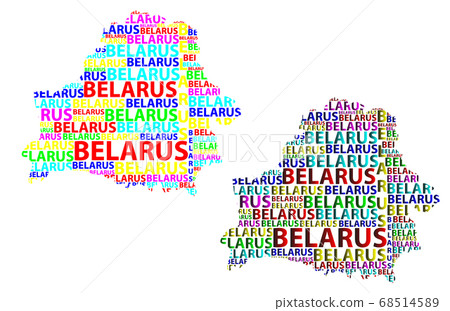 Map of Belarus - vector illustration Map of Belarus - vector illustration 68514589