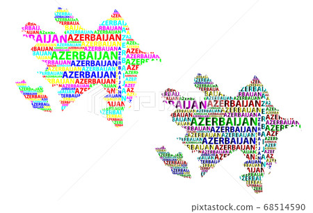 Map of Azerbaijan - vector illustration Map of Azerbaijan - vector illustration 68514590