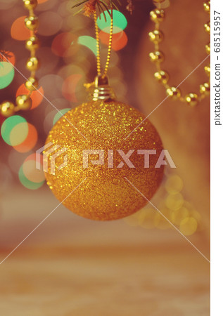 Christmas ball, decorations and pine Christmas ball, decorations and pine 68515957
