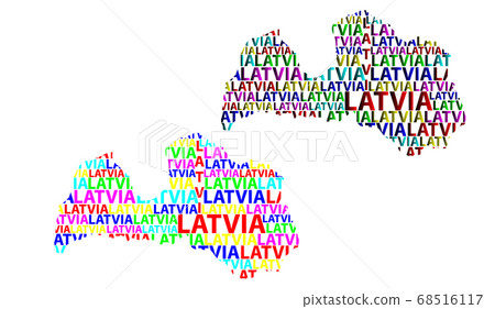 Map of Latvia - vector illustration Map of Latvia - vector illustration 68516117