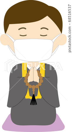 Buddhist punishment, hair, sitting, meditation mask Buddhist punishment, hair, sitting, meditation mask 68516537