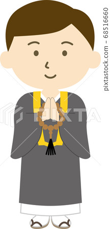 Monk gassho hair smile 68516660