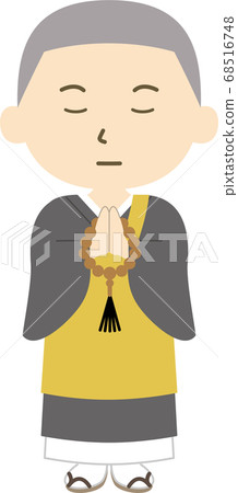 Monk Gassho meditation true face 68516748