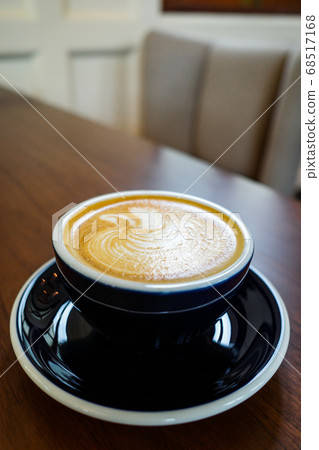 Cup of coffee latte art 68517168