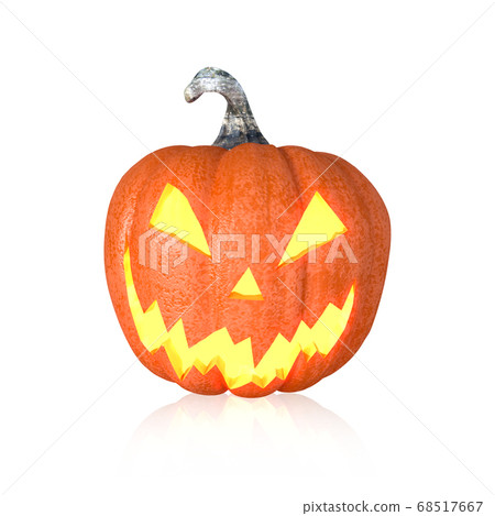 Halloween pumpkin, Jack O'Lantern, isolated with CLIPPING PATH, 3D Rendering Halloween pumpkin, Jack O'Lantern, isolated with CLIPPING PATH, 3D Rendering 68517667