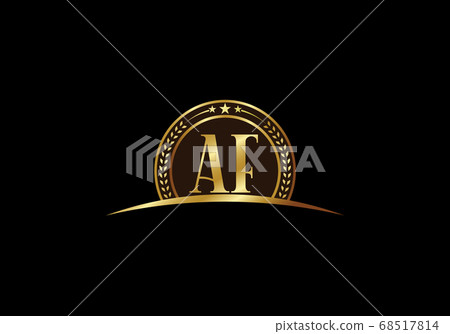 A F letter sign symbol. Initial Letter A F Logo Design Vector Template. Monogram logo A F letter sign symbol. Initial Letter A F Logo Design Vector Template. Monogram logo 68517814