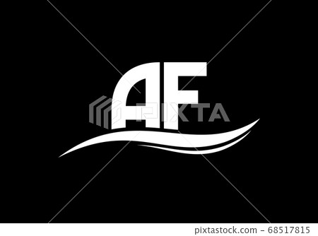 A F letter sign symbol. Initial Letter A F Logo Design Vector Template. Monogram logo A F letter sign symbol. Initial Letter A F Logo Design Vector Template. Monogram logo 68517815