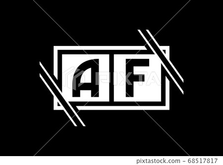 A F letter sign symbol. Initial Letter A F Logo Design Vector Template. Monogram logo A F letter sign symbol. Initial Letter A F Logo Design Vector Template. Monogram logo 68517817