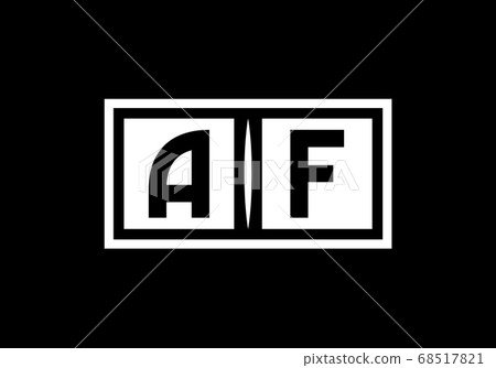 A F letter sign symbol. Initial Letter A F Logo Design Vector Template. Monogram logo A F letter sign symbol. Initial Letter A F Logo Design Vector Template. Monogram logo 68517821