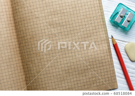 Graph paper of notebook background, blank pages of Graph paper of notebook background, blank pages of 68518084
