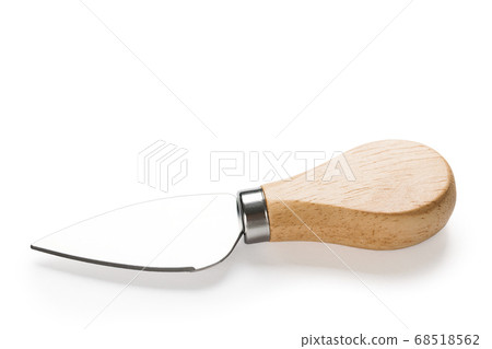 Cheese knife isolated on whitebackground. Closeup Cheese knife isolated on whitebackground. Closeup 68518562