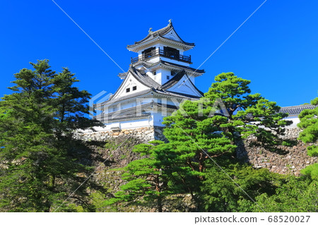 [Kochi Prefecture] The castle tower of Kochi Castle in clear weather 68520027