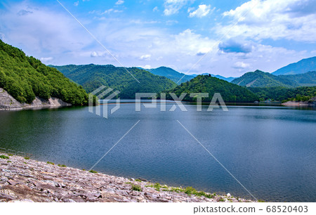 Naramata Dam, Lake Okutone, Minakami Town, Gunma Prefecture Naramata Dam, Lake Okutone, Minakami Town, Gunma Prefecture 68520403