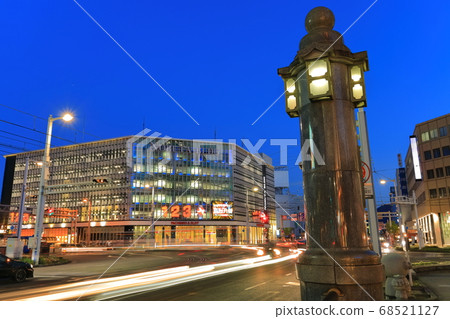 [Kochi Prefecture] Night view of Harimaya Bridge intersection 68521127