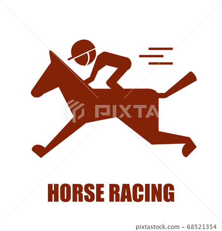 賽馬和騎馬圖標 賽馬和騎馬圖標 68521354
