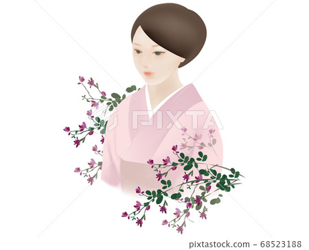 和服_上身_夏秋_ ha花的女人 68523188