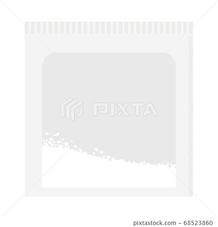 Powder medicine unopened illustration (white) 68523860