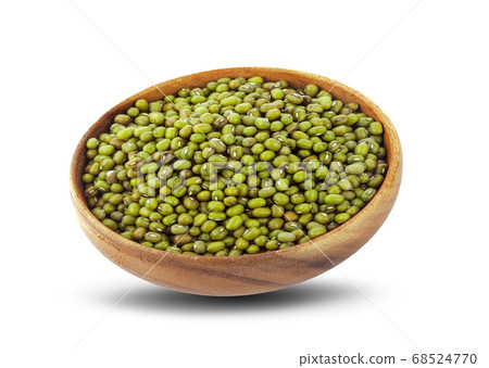 Mung beans isolated on white background Mung beans isolated on white background 68524770