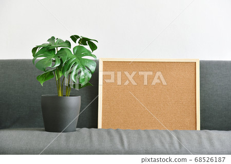Artificial plant, Fiddle leaf fig tree houseplant for home and living room interior. 68526187