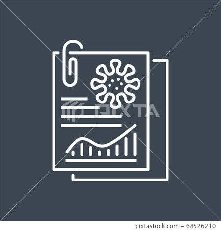 Analysis related vector thin line icon. - Stock Illustration [68526210 ...