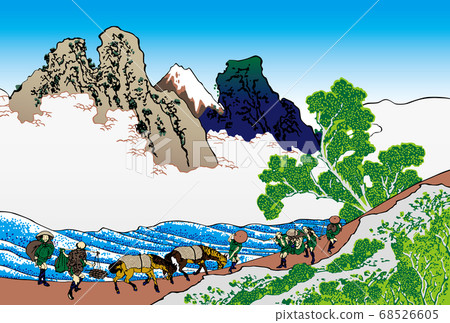 Katsushika Hokusai image Minobu Kawaura Fuji bright version Katsushika Hokusai image Minobu Kawaura Fuji bright version 68526605