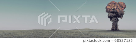 Testing of nuclear weapons in the steppe. 68527185