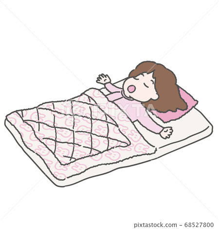A girl who sleeps comfortably 68527800