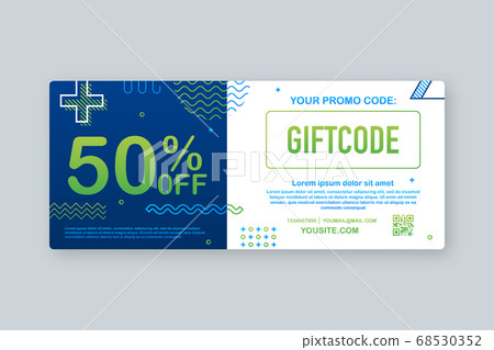 Promo code voucher vector newsletter template Stock Vector Image & Art -  Alamy