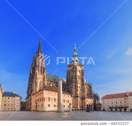 Saint Vitus Cathedrale, located within 3rd courtyard of the Prague Castle Saint Vitus Cathedrale, located within 3rd courtyard of the Prague Castle 68531577