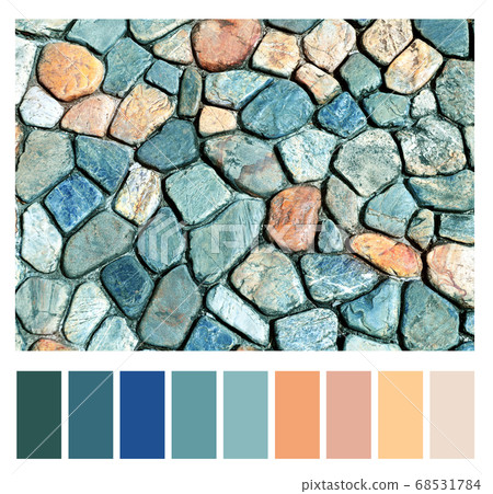 Color matching palette with complimentary colour Color matching palette with complimentary colour 68531784