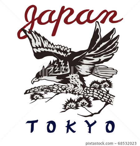 [JAPAN hawk TOKYO] Japanese pattern design of Sukajan style 68532023