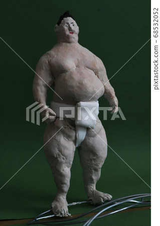 Sumo wrestler Sumo wrestler Naked handicraft... - Stock Photo [68532052