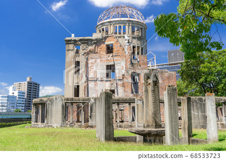 Atomic Bomb Dome during the Bon Festival (photographed on August 14) Hiroshima City, Hiroshima Prefecture 68533723