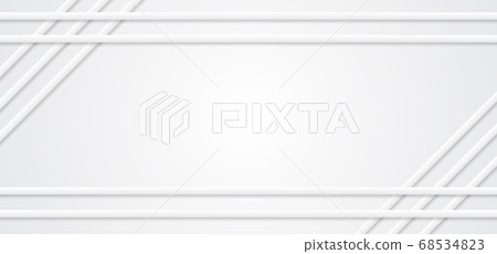 Modern white line frame design abstract minimal Modern white line frame design abstract minimal 68534823