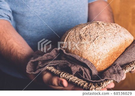 Homemade wholemeal bread Homemade wholemeal bread 68536029