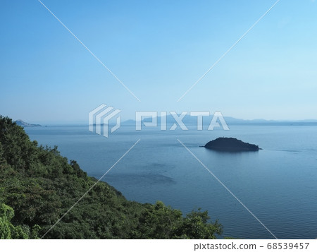 Harima-nada in the summer seen from Manyo Cape Harima-nada in the summer seen from Manyo Cape 68539457
