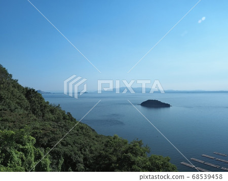 Harima-nada in the summer seen from Manyo Cape Harima-nada in the summer seen from Manyo Cape 68539458