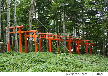 Inari Shrine in Lake Akan 68540216