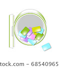 Bottle gum illustration 68540965