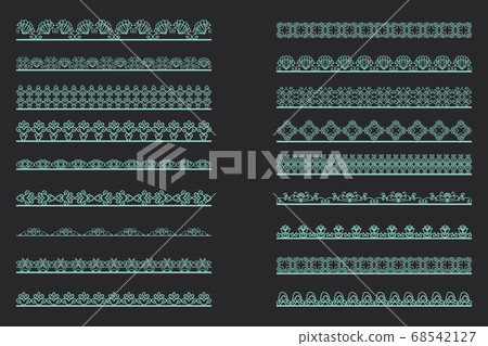 Elegant Lace Borders Frames laser cut 68542127