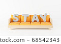 Modern wood sofa with pillow font shape stay idea 68542343