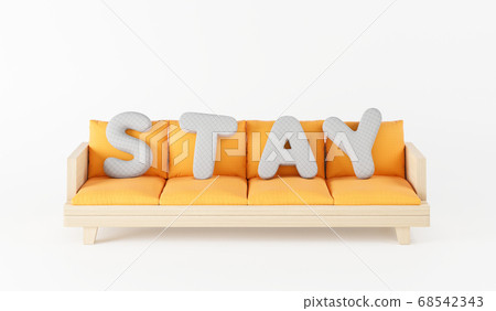 Modern wood sofa with pillow font shape stay idea 68542343