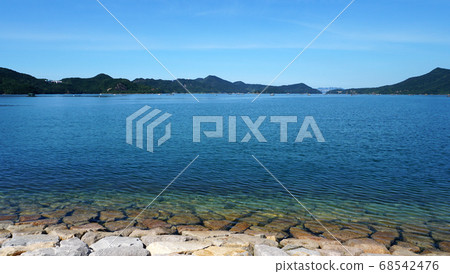 從內海見公園(德島縣)看到的藍天風光 從內海見公園(德島縣)看到的藍天風光 68542476