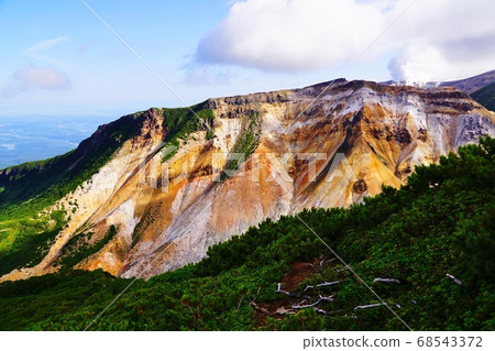 十勝岳溫泉的十勝岳登山從D嶺看到的火山煙霧 68543372