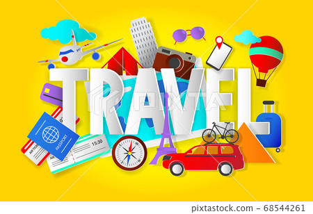 Travel concept with word Travel concept with word 68544261