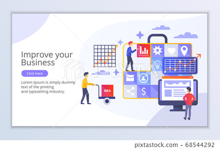 Creative website template of improve your business Creative website template of improve your business 68544292
